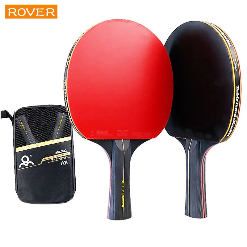 Table Tennis Tournament - 5/6 Star ตารางไม้เทนนิส 2PCS Professional ปิงปองชุดสิวเสี้ยนยางคุณภาพสูงใบมีดค้างคาว