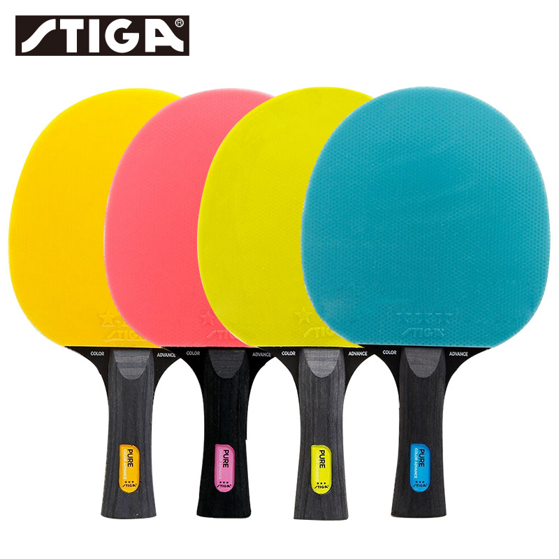 Table Tennis Bat Butterfly - ไม้ตีปิงปองแบบดั้งเดิมทำจากยางลายสิวไม้ปิงปองไม้ตีปิงปองแบบมืออาชีพสีสันสดใส