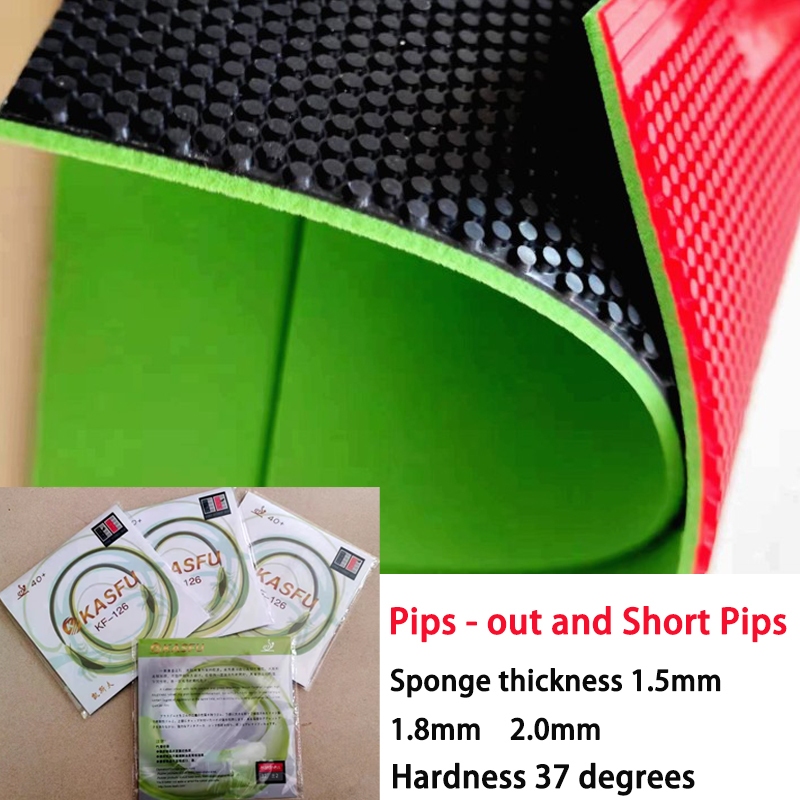 ยางปิงปอง KASFU KF-126 แบบ Pip - Table Tennis Rubber Anti Spin บทวิจารณ์และราคา
