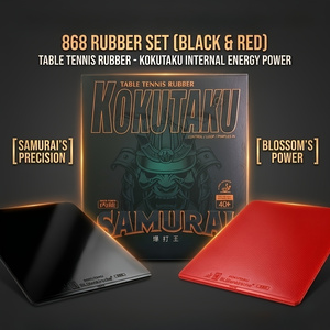 ชุดยาง Kokutaku Sakura 868 ยาง - Table Tennis Rubber Anti Spin บทวิจารณ์และราคา