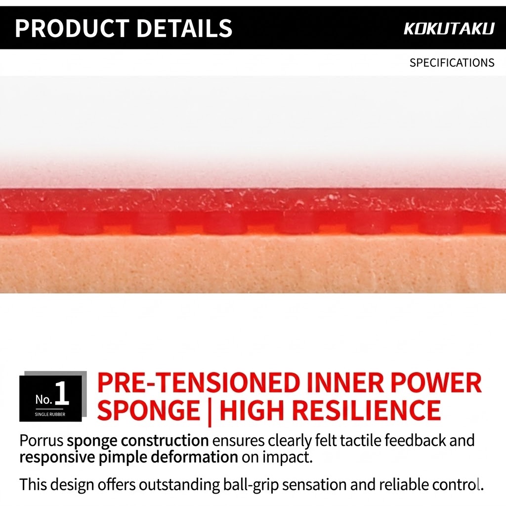 ชุดยาง Kokutaku Sakura 868 ยาง - Table Tennis Rubber Anti Spin บทวิจารณ์และราคา