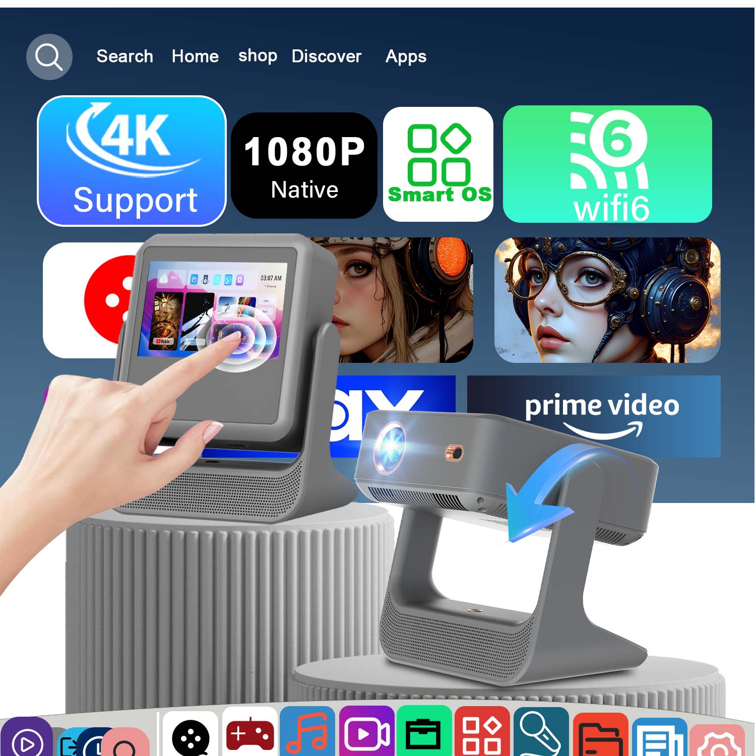 โปรเจคเตอร์ภาพสดสำหรับเทเบิลเท - Table Tennis Touch บทวิจารณ์และราคา