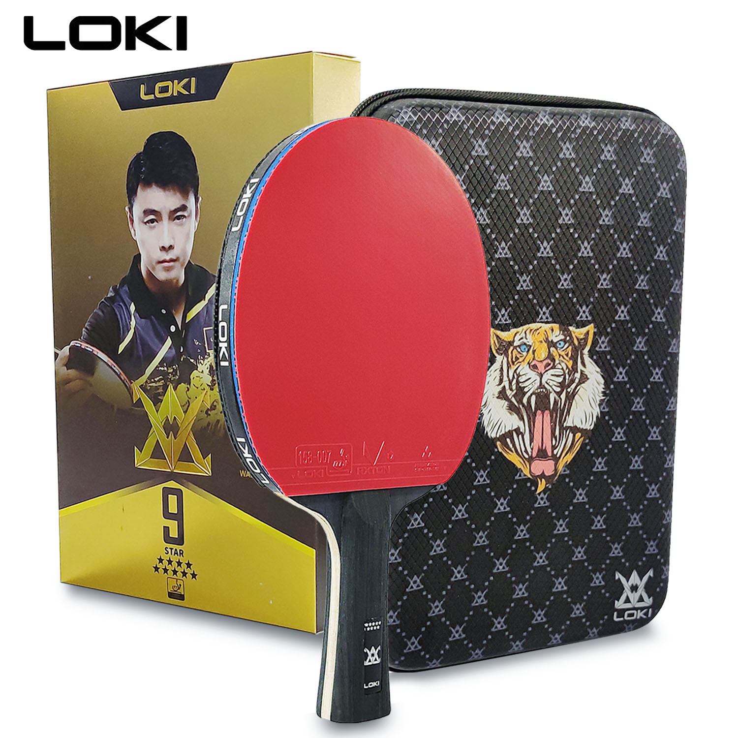 LOKI 9 ดาวตารางไม้เทนนิส Profe - Table Tennis Bat Butterfly บทวิจารณ์และราคา